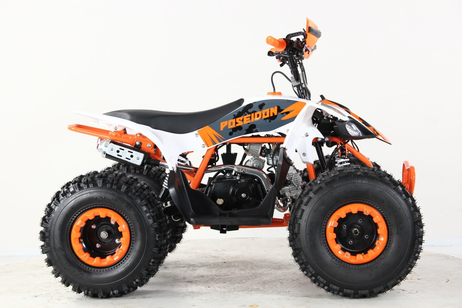 Poseidon 125 cc Stor barnemodell 3+1 med 8" hjul og hydrauliske bremser både fremme og bak m.m. Orange