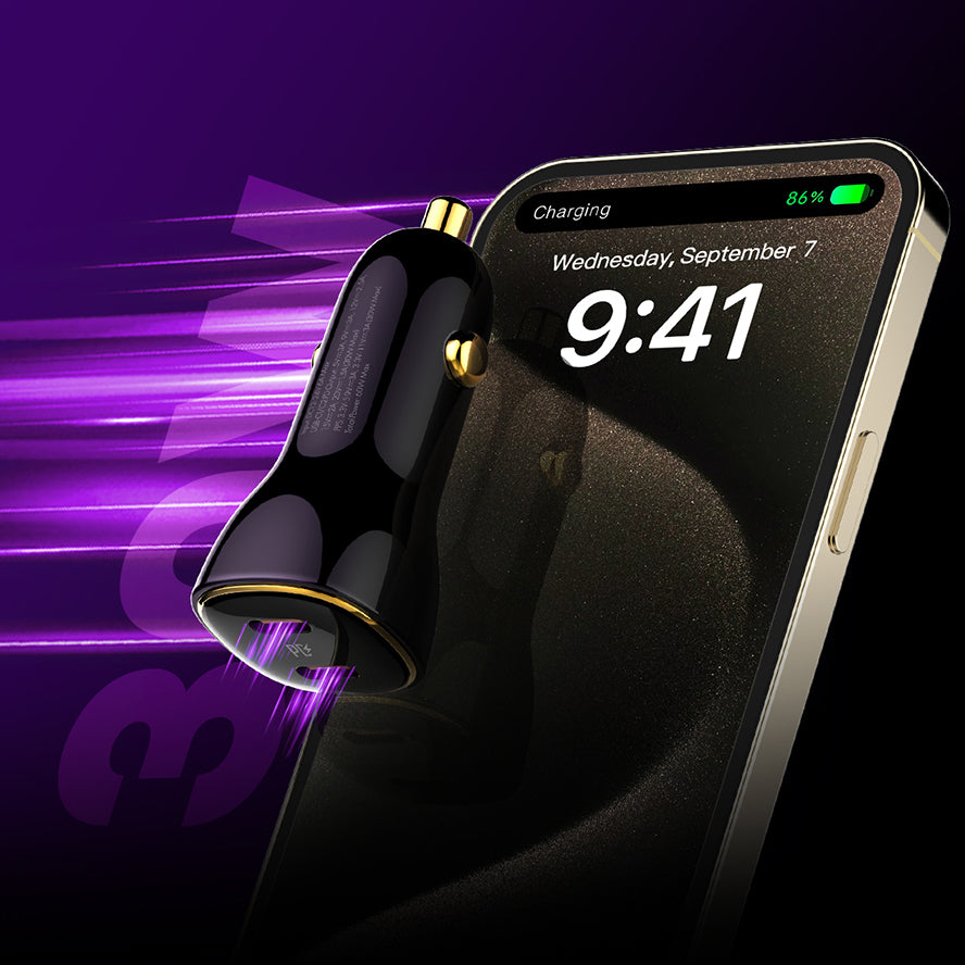 60W lader med doble PD utganger for superrask billading