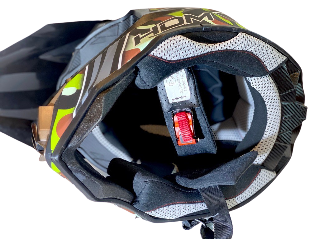 HDM hjelm i mattsort/camu XS (53-54cm)