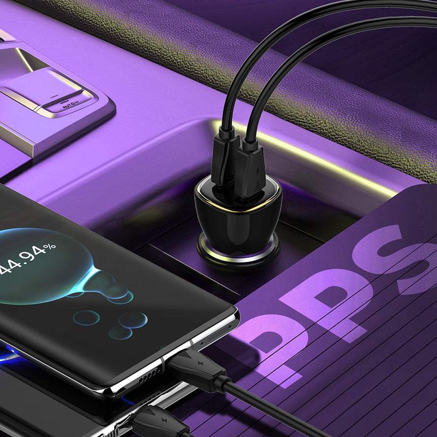 60W lader med doble PD utganger for superrask billading