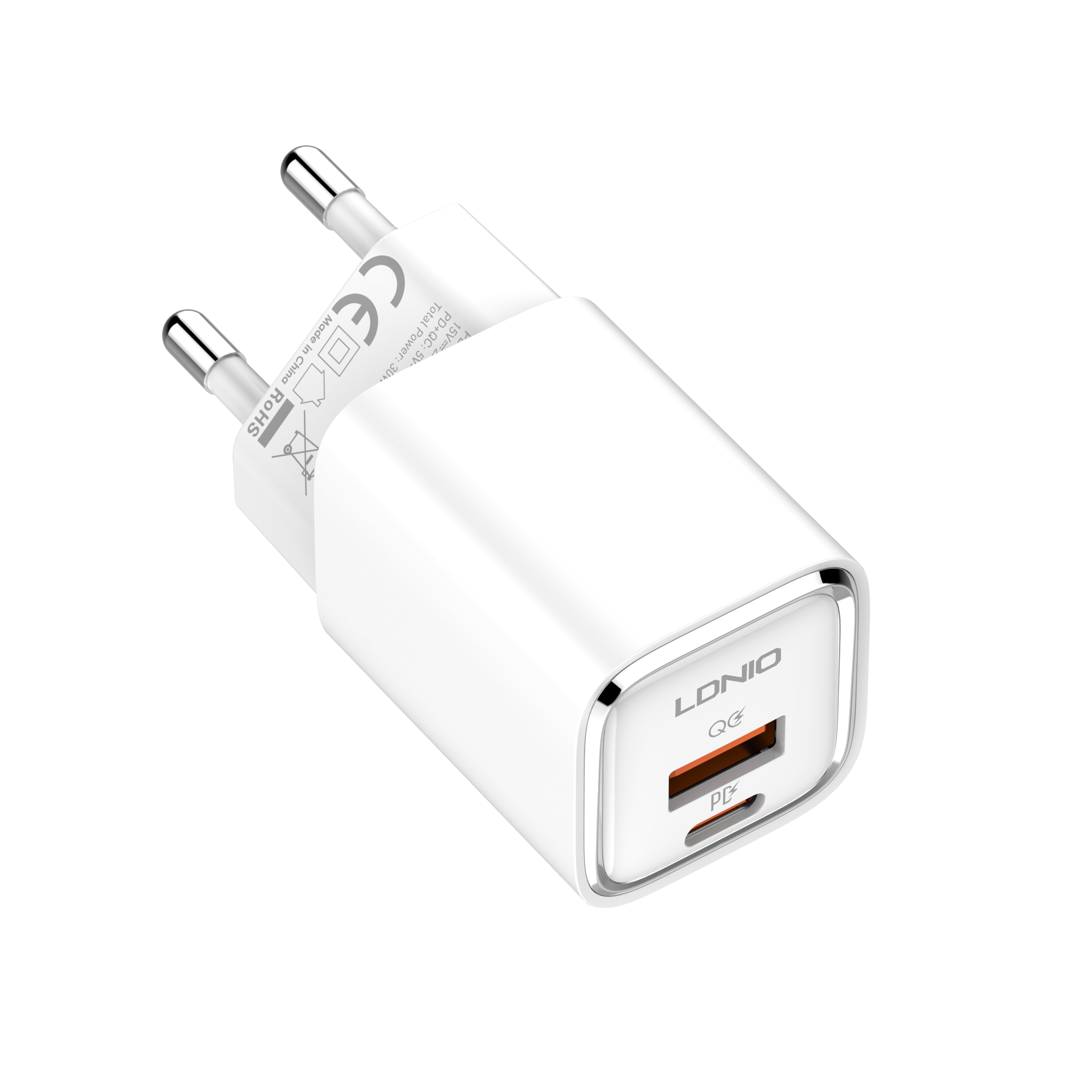 A2317C 30W Hurtiglader med 2 utganger - PD/QC3.0
