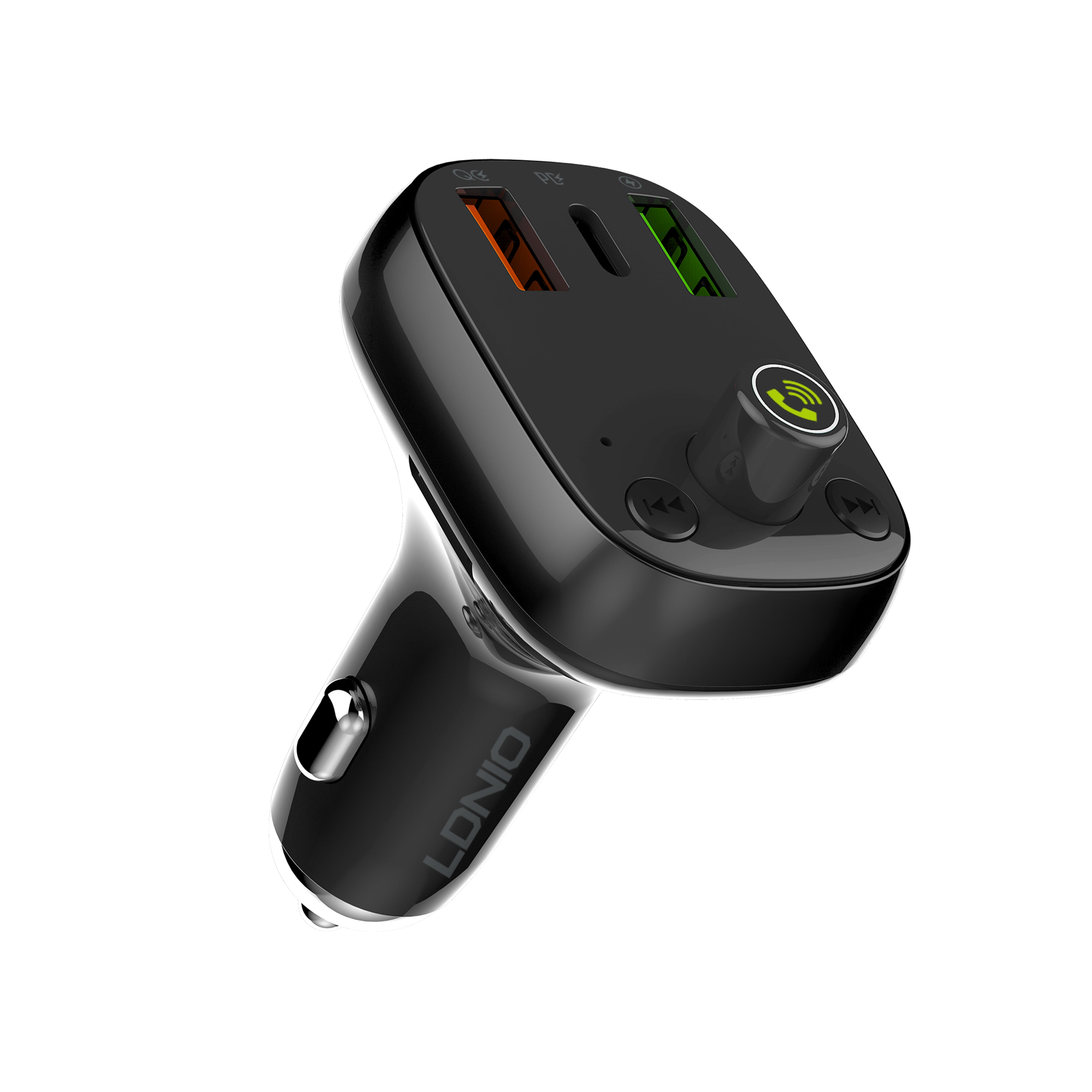 30W billader med innebygget handsfree for Bluetooth 5.0