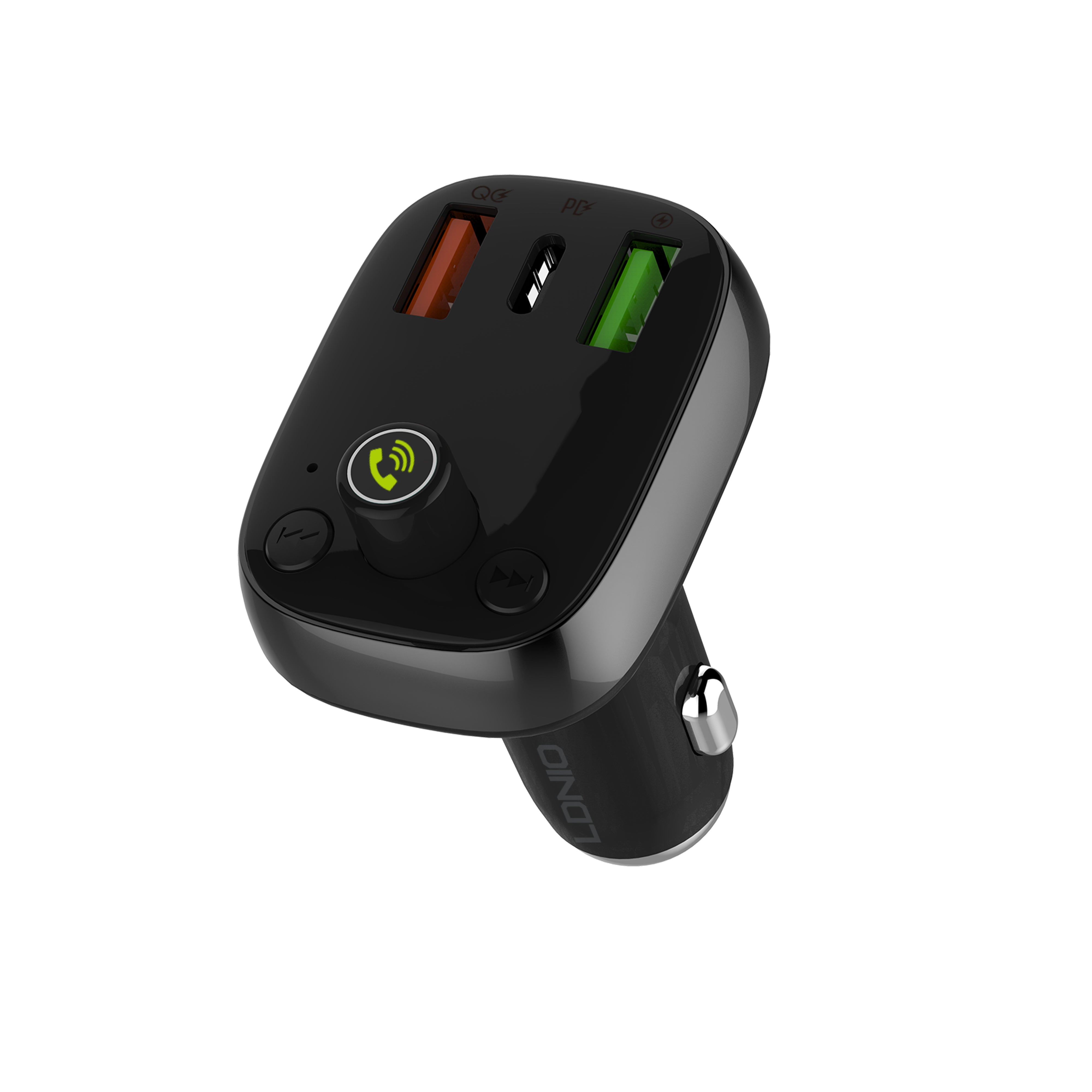 30W billader med innebygget handsfree for Bluetooth 5.0