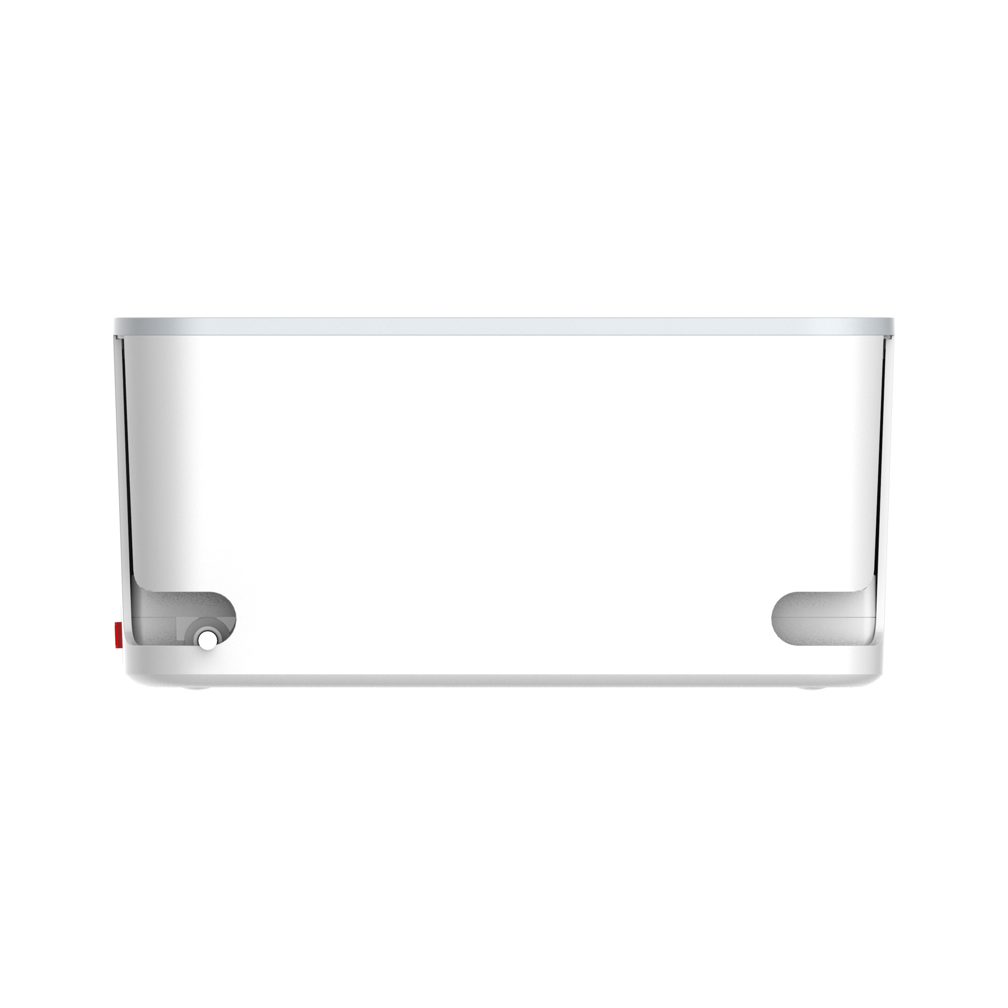 Kabelboks med 5 strømuttak, PD utgang, QC (USB-C), USB og 15W ladeplate på toppen.