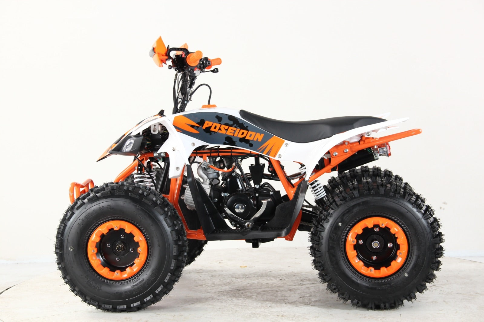 Poseidon 125 cc Stor barnemodell 3+1 med 8" hjul og hydrauliske bremser både fremme og bak m.m. Orange