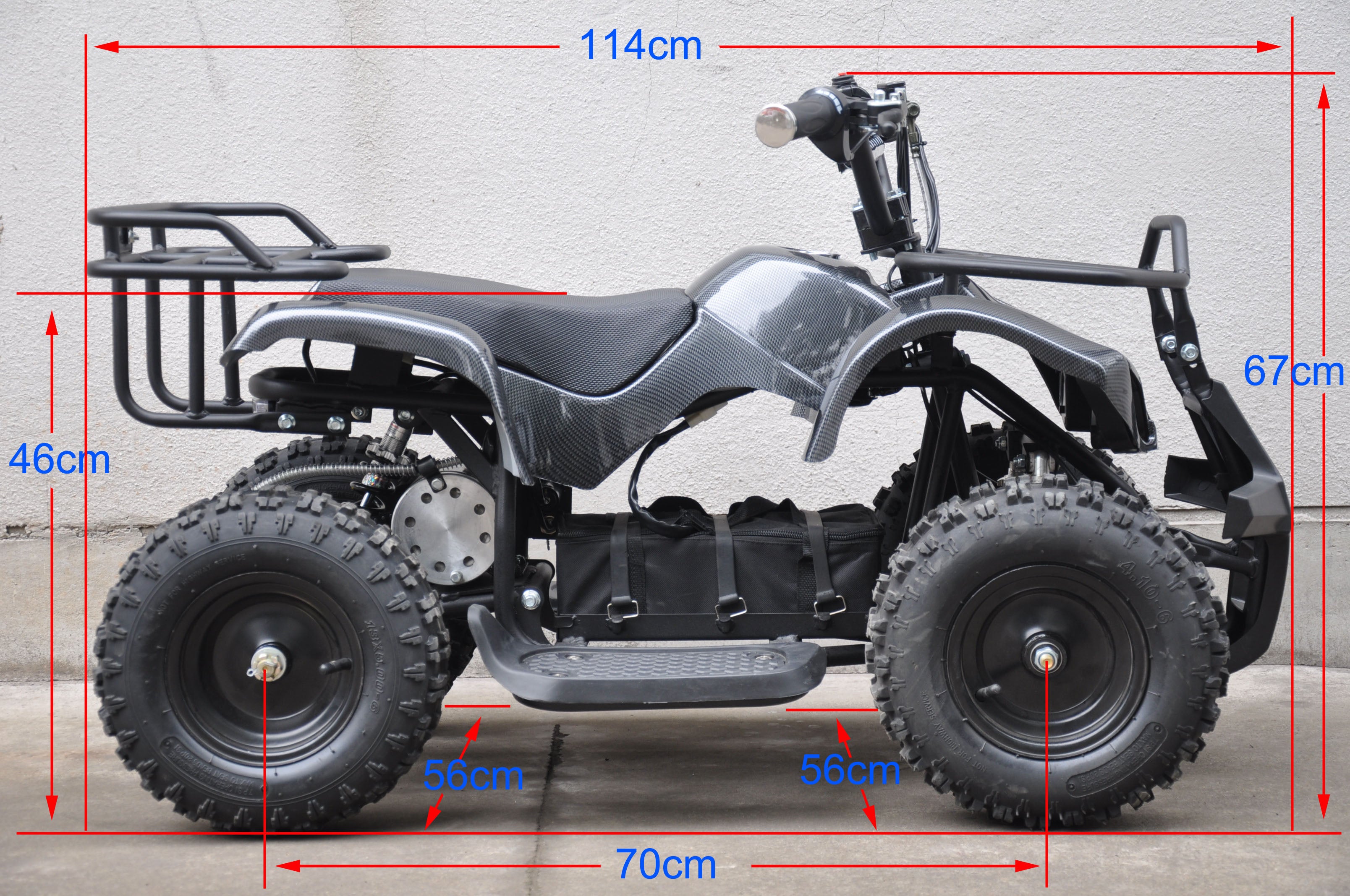 800 W Elektrisk barne ATV blå F1