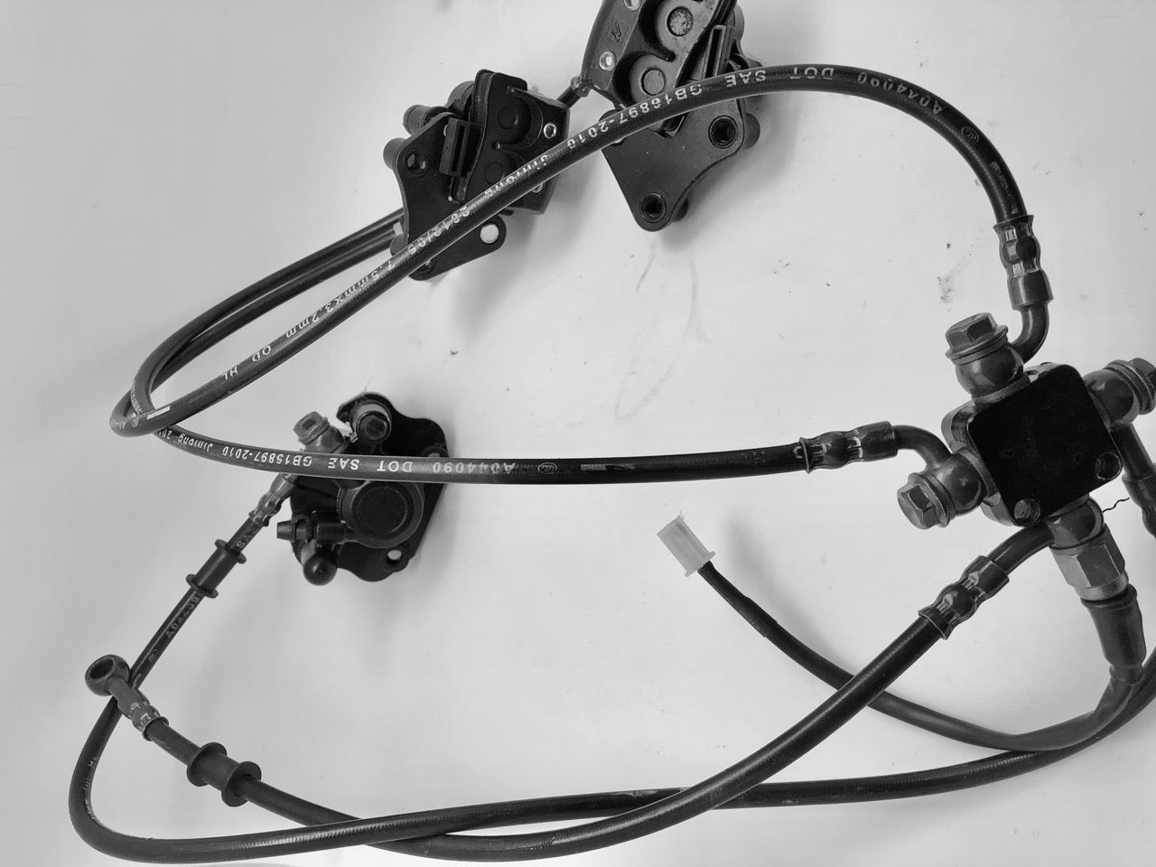 Komplett hydraulisk bremsesett til MiniTraktor,