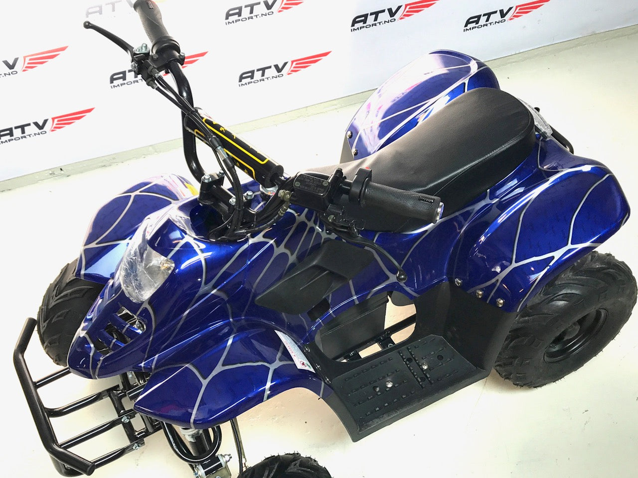 Elektrisk børsteløs, stor barne ATV blå F1