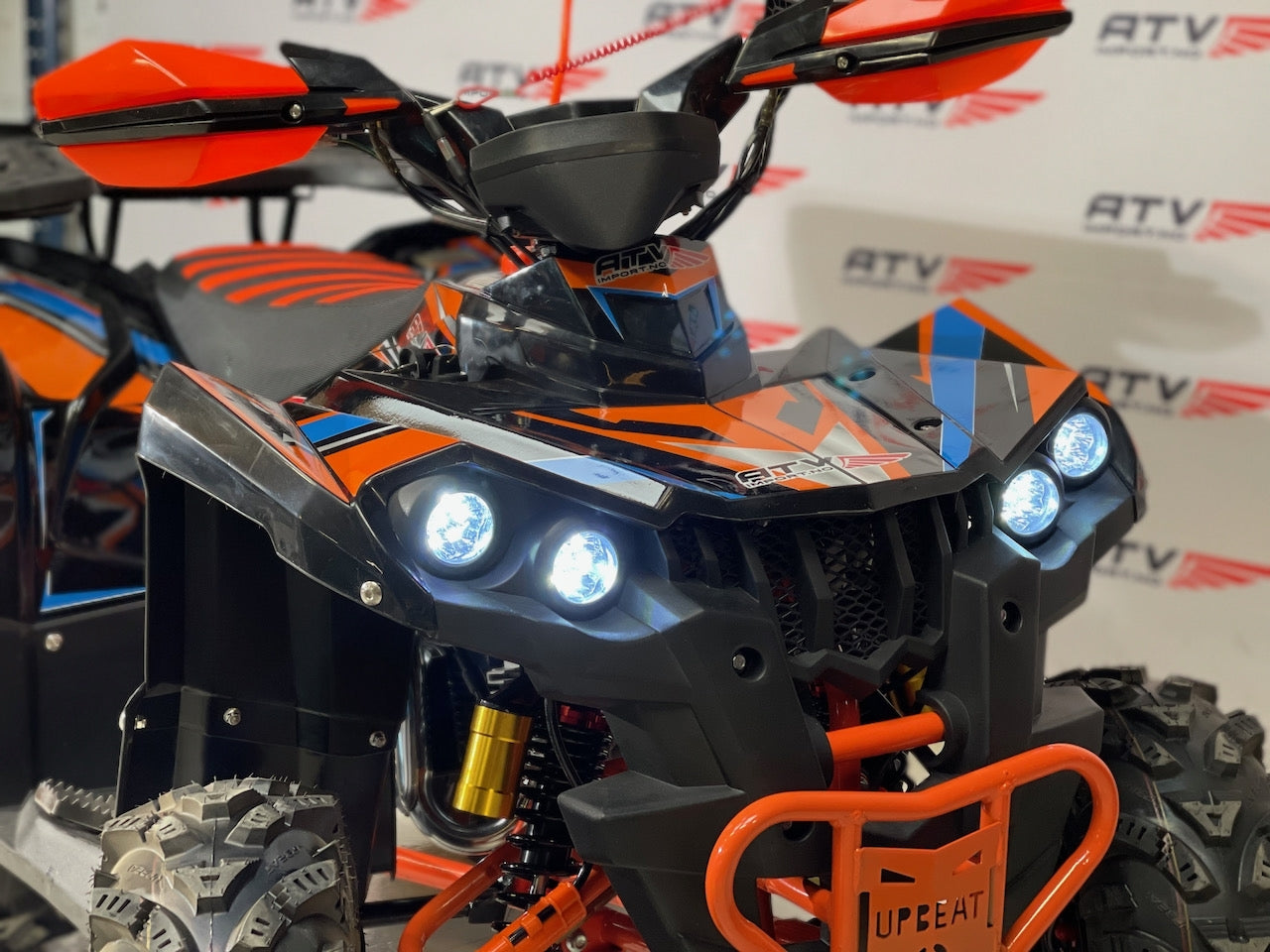 125 cc Stor barnemodell/ungdomsmodell 3+1 med hengerkule, bagasjebrett og LED lys - SORT