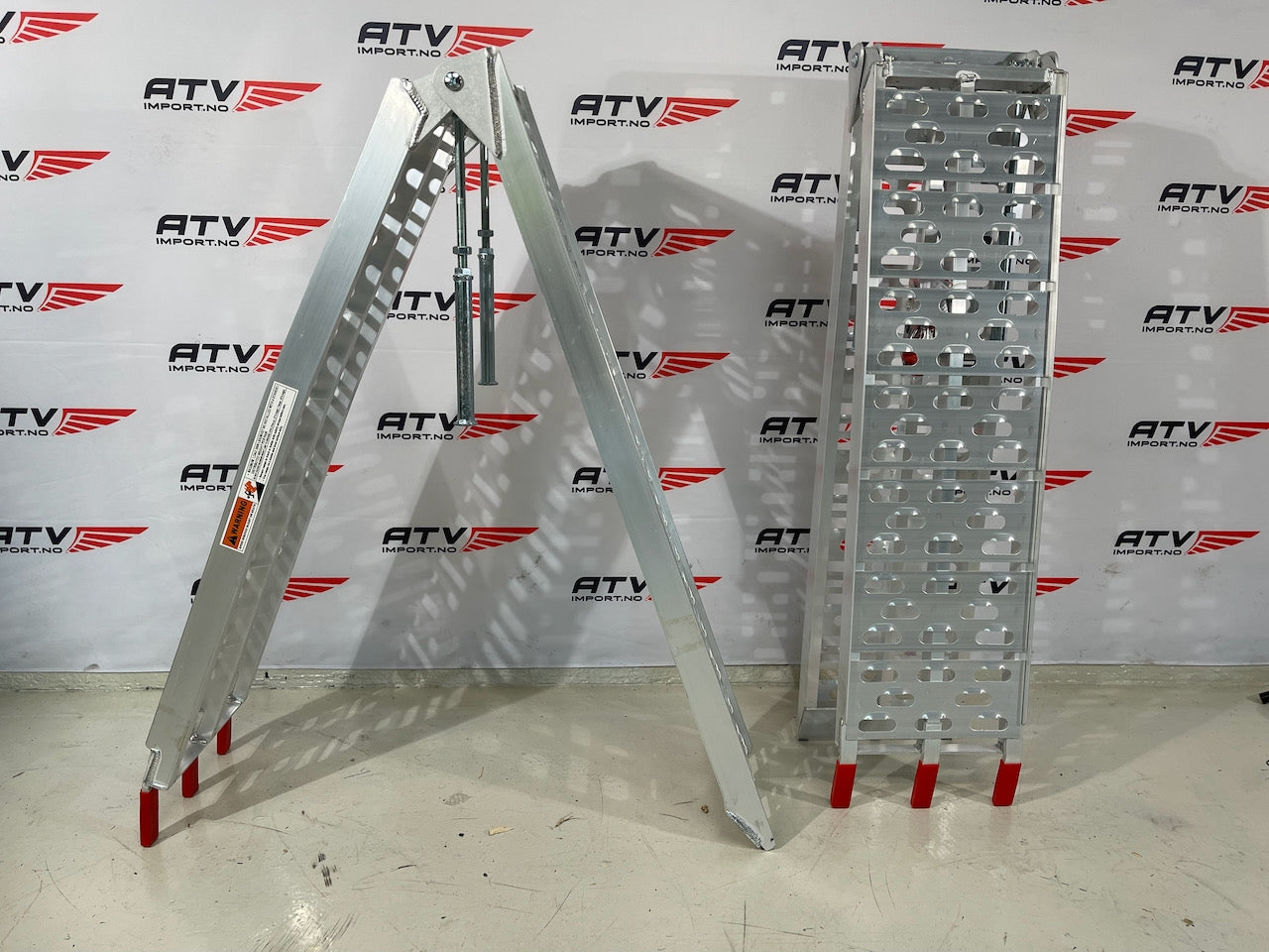 KJØRERAMPE ATV m/støtteben par (2 stk)
