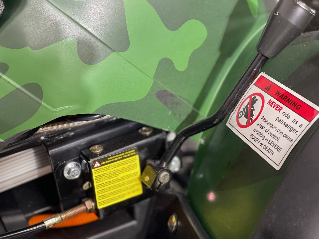 1500W Farmer 60V m/diff. - matt grønn camu m/alu felger og hydrauliske frembremser
