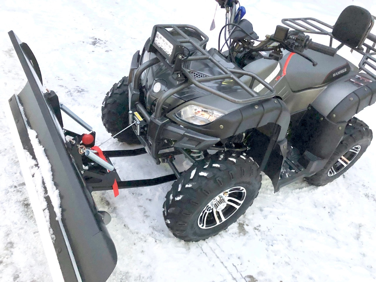 200cc Hammer m/snøskjær, vinsj, Alufelger, kjettinger m.m.