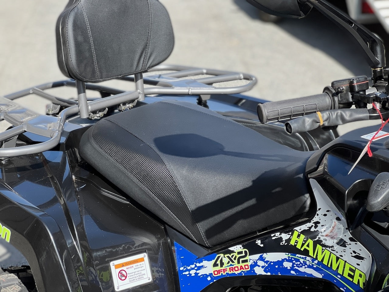 NY MODELL - 200cc Hammer II - Stor modell m/vinsj - sort