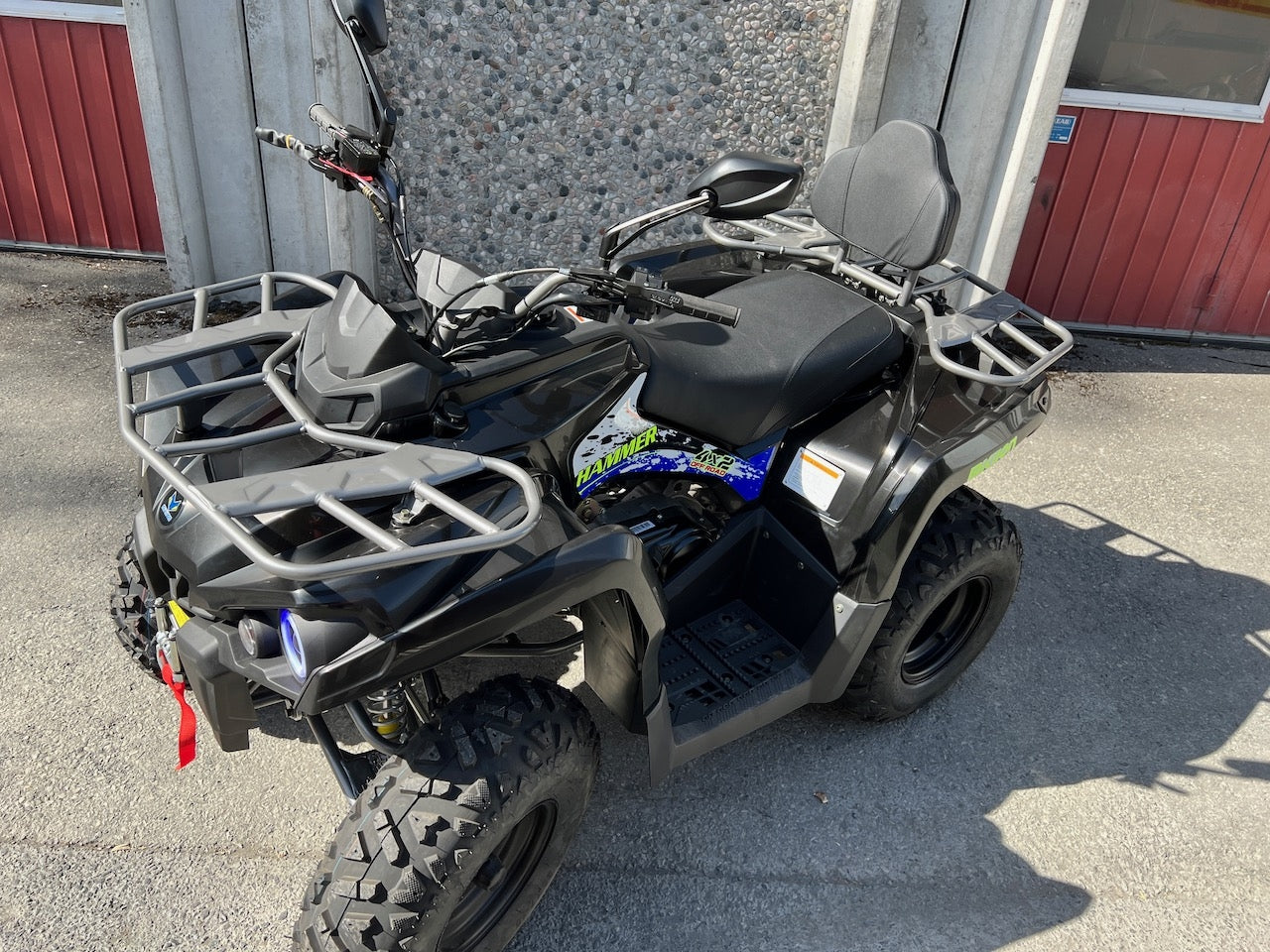 NY MODELL - 200cc Hammer II - Stor modell m/vinsj - sort