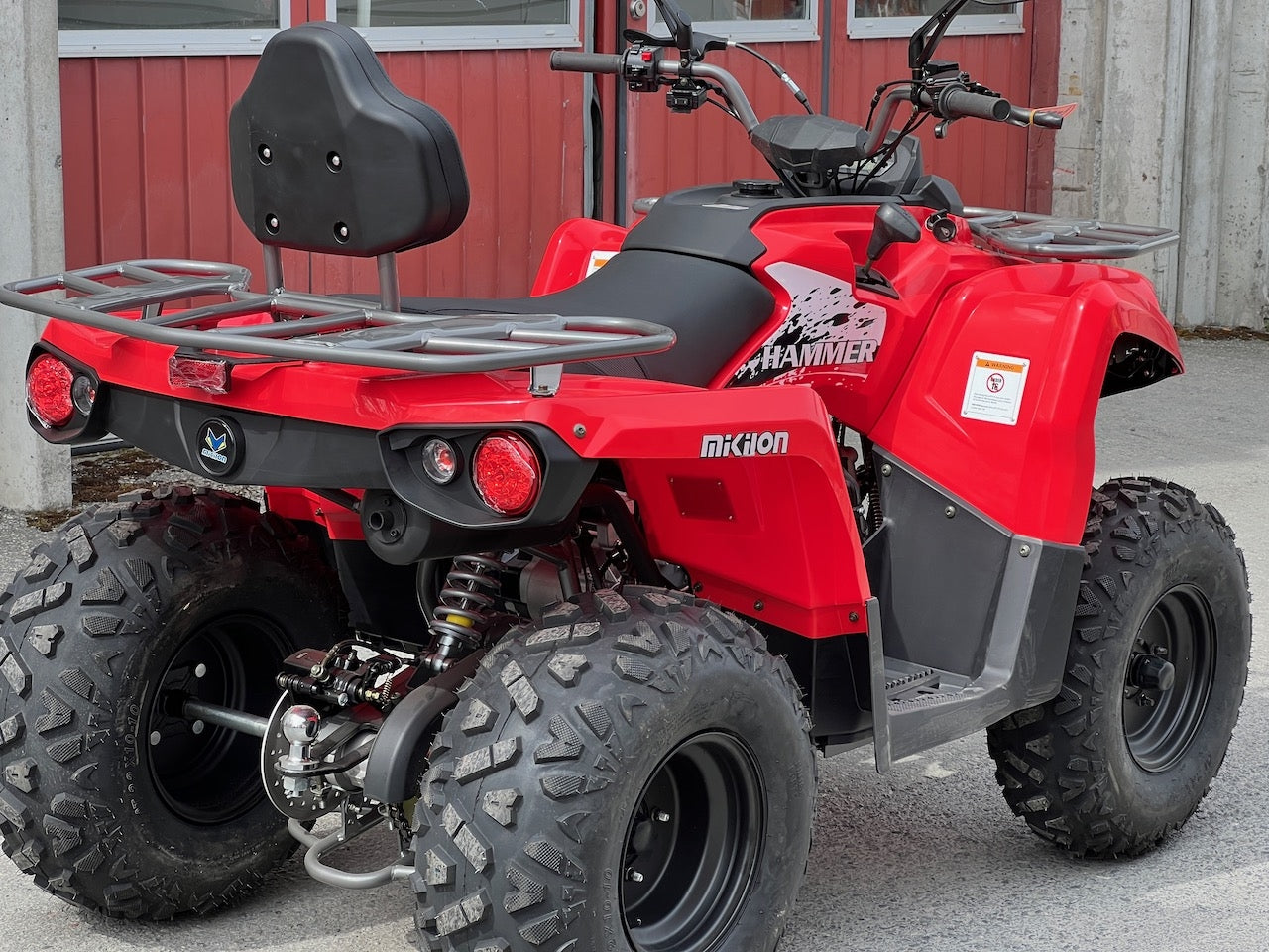NY MODELL - 200cc Hammer II - Stor modell m/vinsj - rød