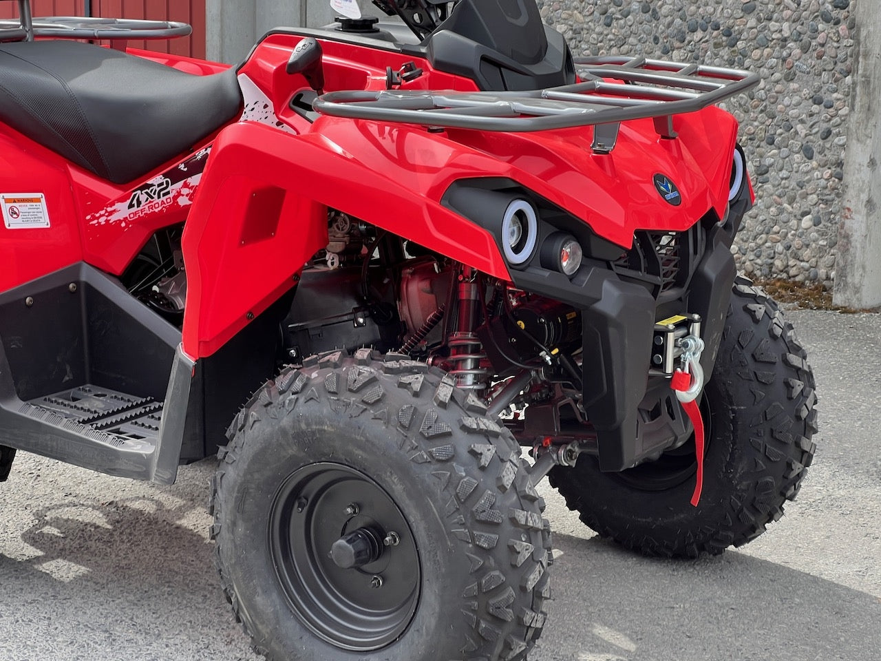 NY MODELL - 200cc Hammer II - Stor modell m/vinsj - rød
