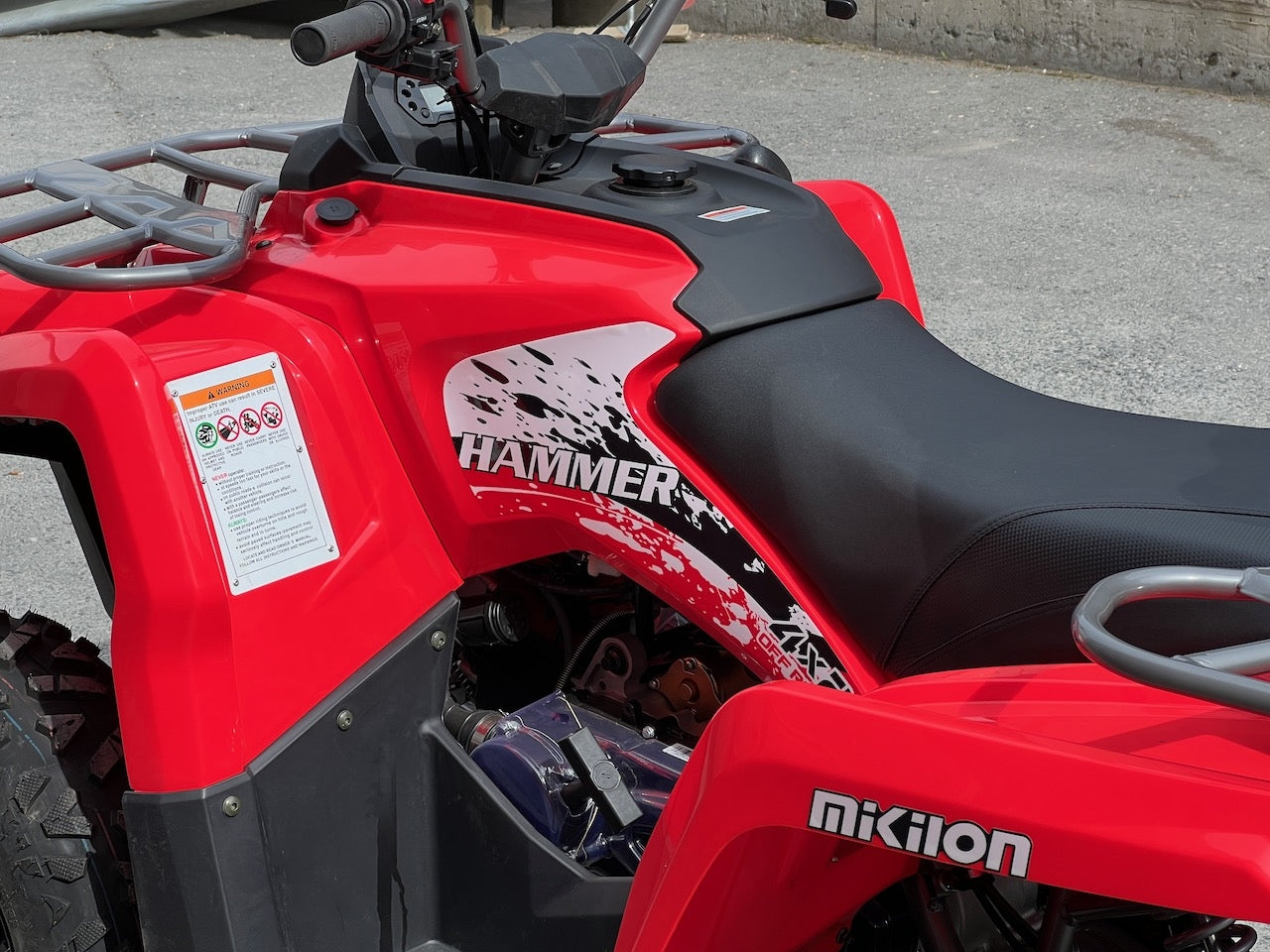 NY MODELL - 200cc Hammer II - Stor modell m/vinsj - rød