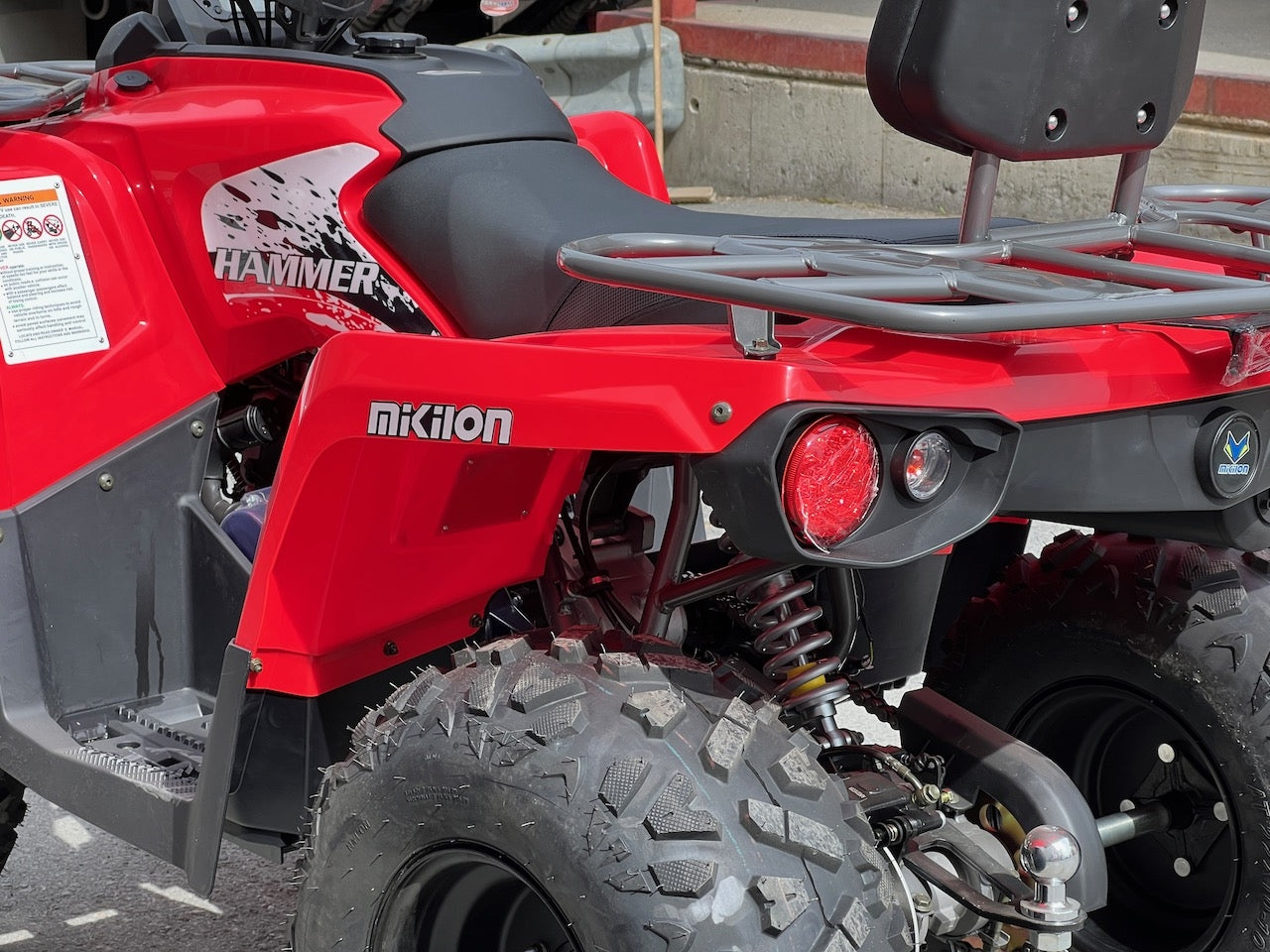 NY MODELL - 200cc Hammer II - Stor modell m/vinsj - rød