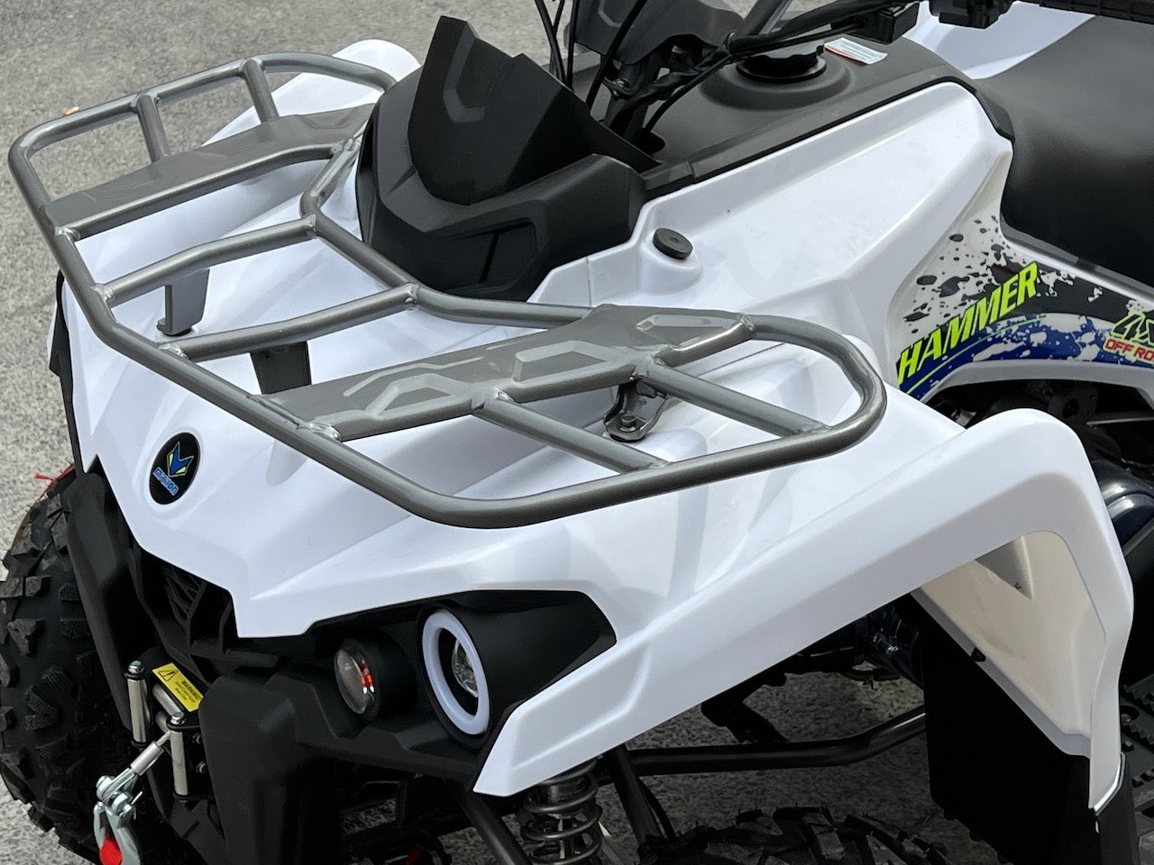 NY MODELL - 200cc Hammer II - Stor modell m/vinsj - hvit