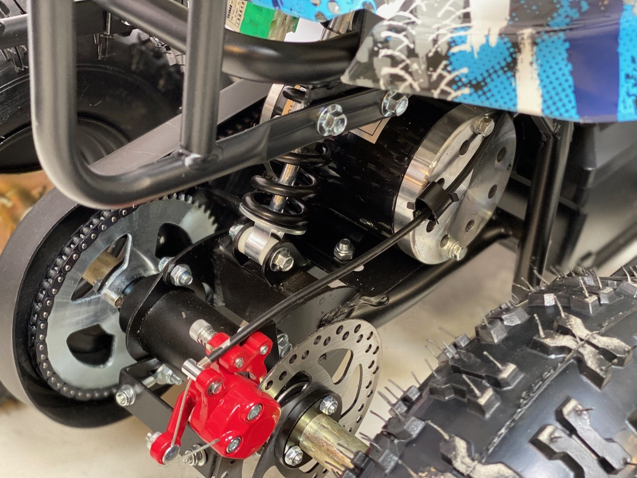 800 W Elektrisk barne ATV blå F1