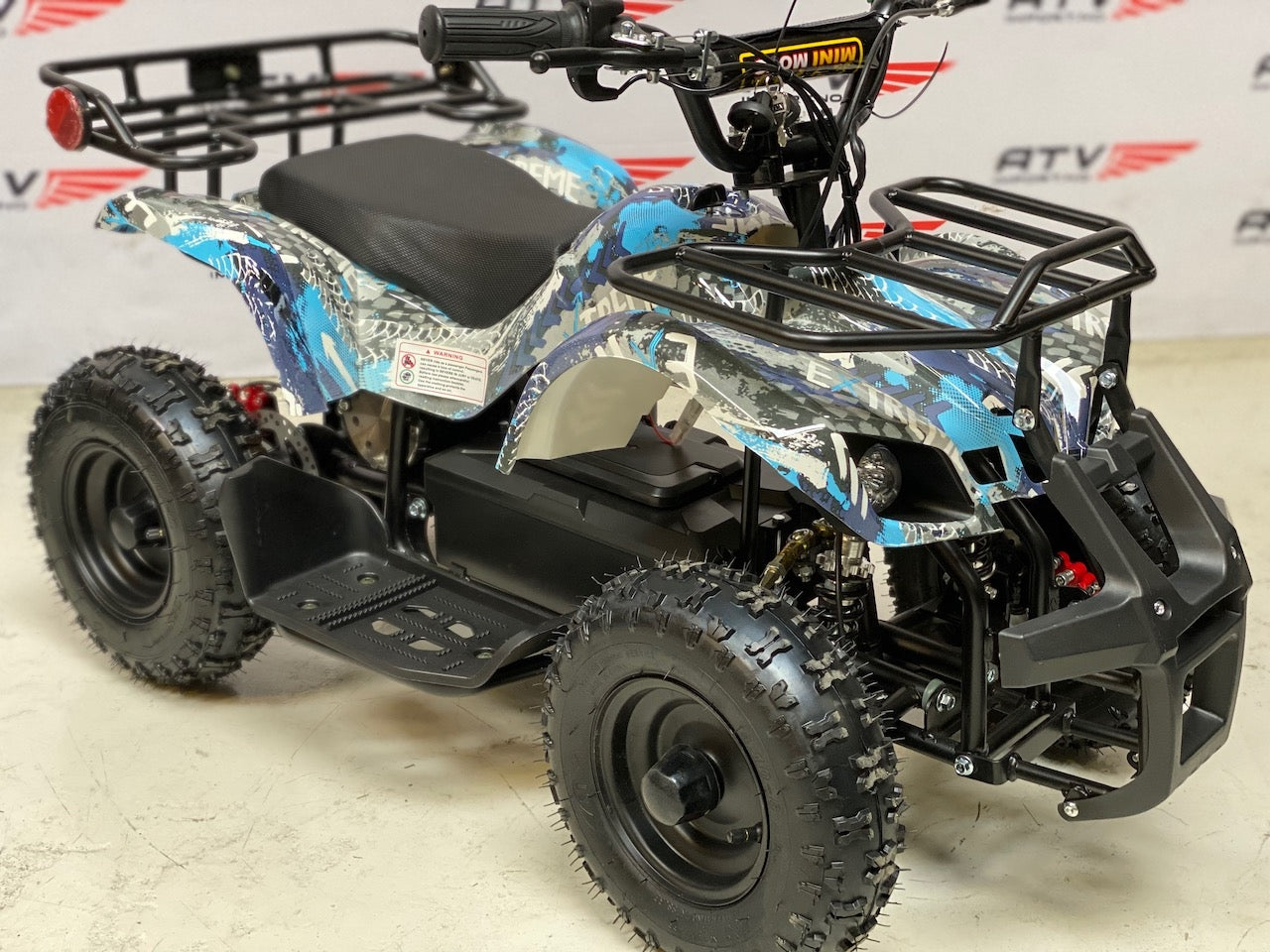 800 W Elektrisk barne ATV blå F1
