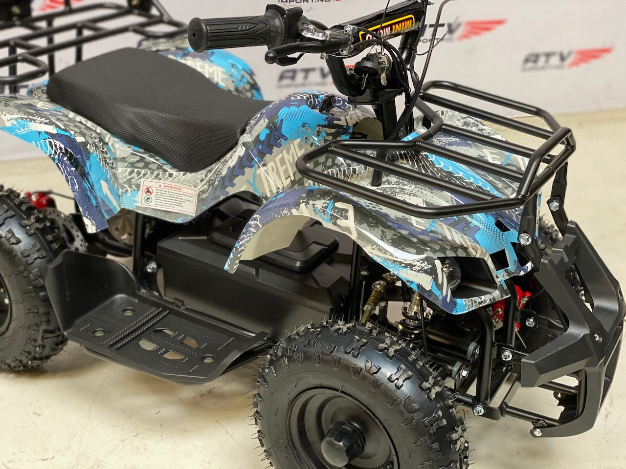 800 W Elektrisk barne ATV blå F1