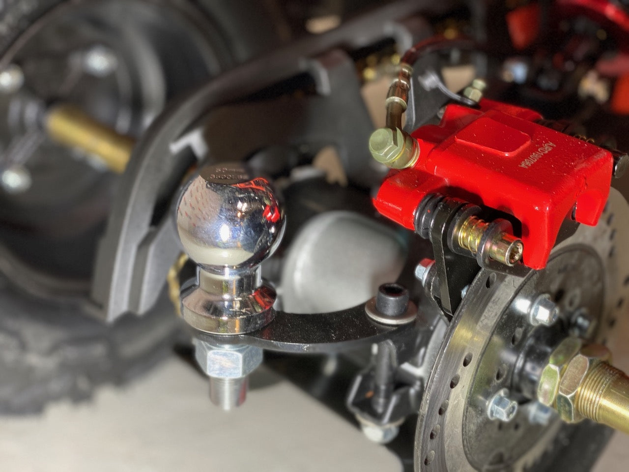 125 cc Stor barnemodell/ungdomsmodell 3+1 med hengerkule, bagasjebrett og LED lys - SORT