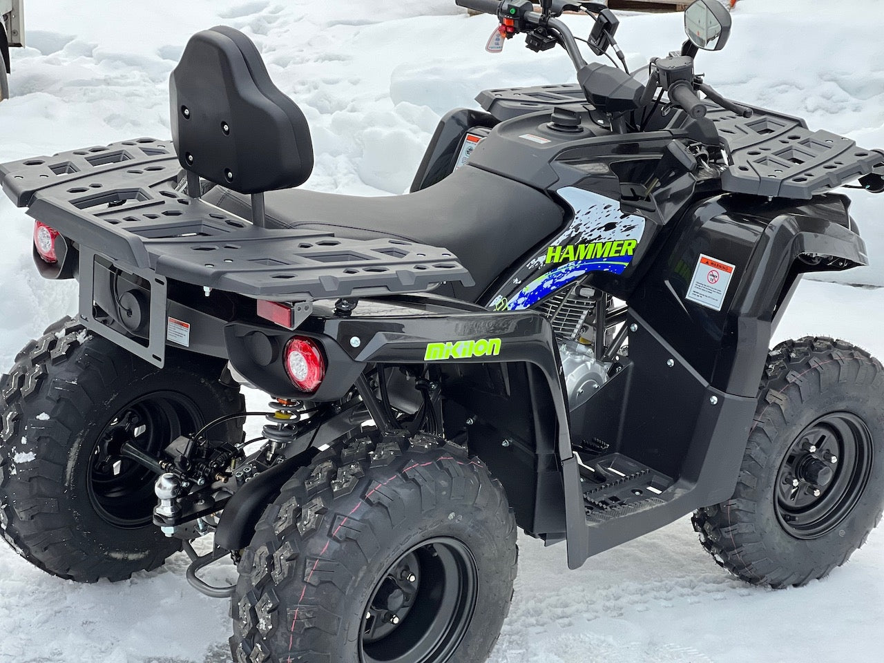 T3b registrerbar - 200cc Hammer II - Stor modell m/vinsj - sort