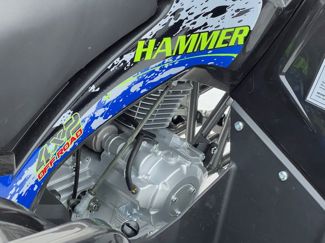 T3b registrerbar - 200cc Hammer II - Stor modell m/vinsj - sort