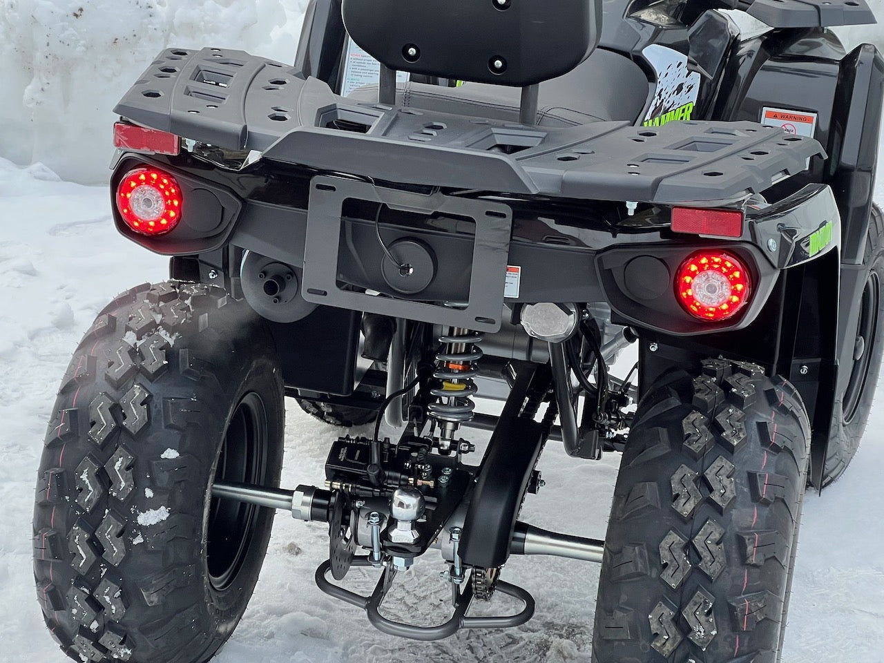 T3b registrerbar - 200cc Hammer II - Stor modell m/vinsj - sort