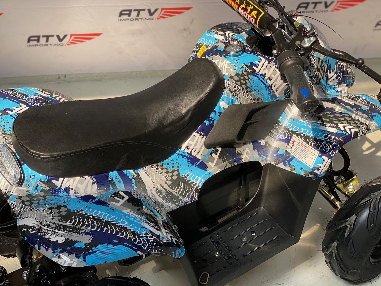 Elektrisk børsteløs, stor barne ATV blå F1