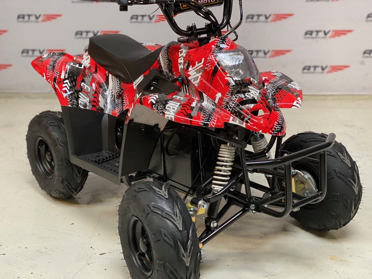 Elektrisk børsteløs, stor barne ATV rød F1
