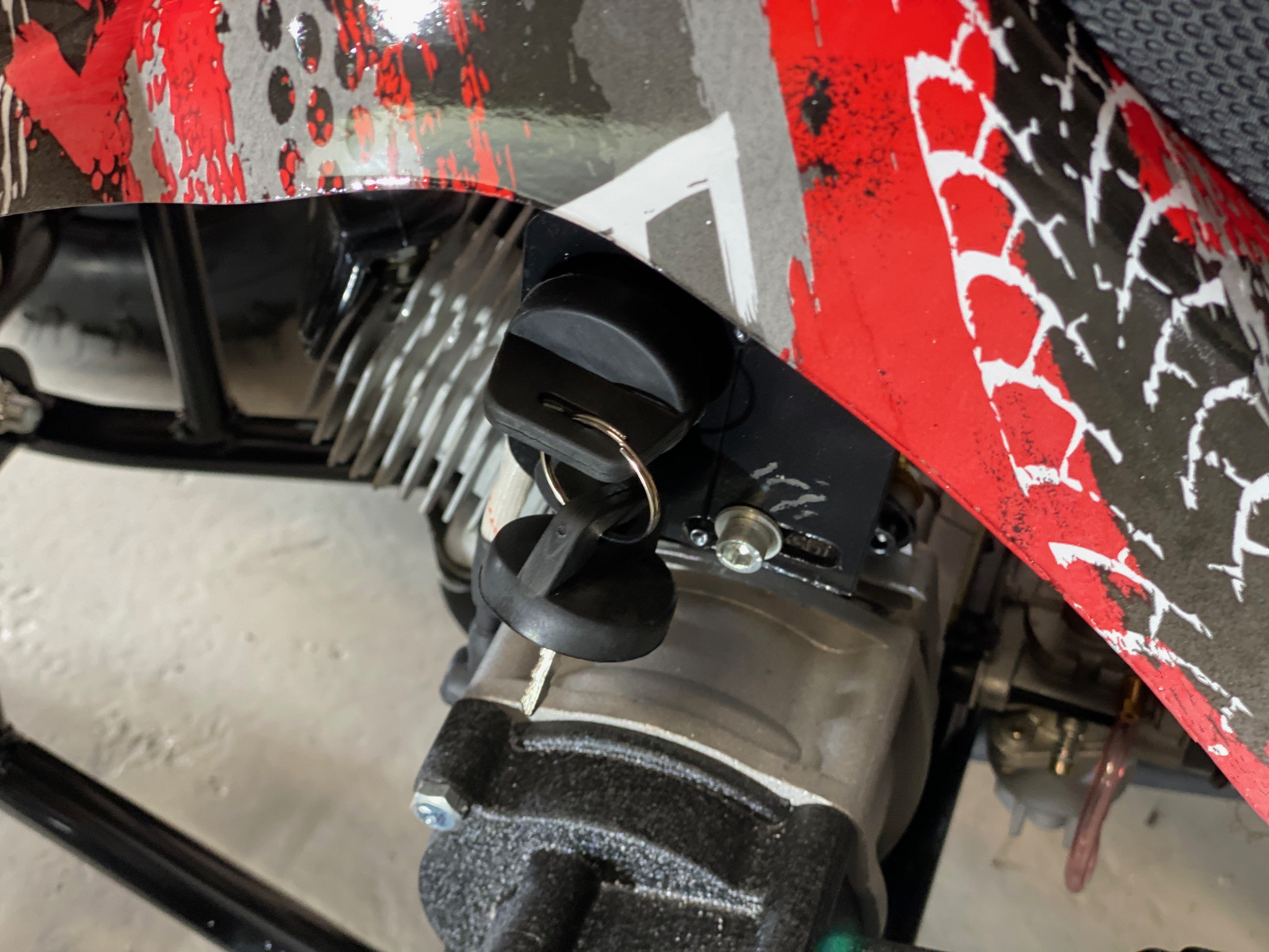 49cc Mini-Farmer m/el-start og fjernkontroll rød F1
