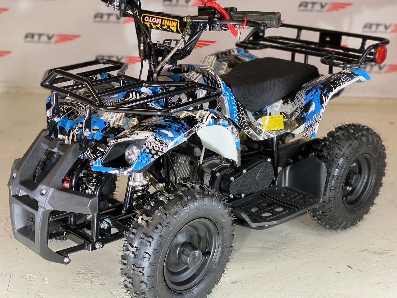 49cc Mini-Farmer m/el-start og fjernkontroll blå F1