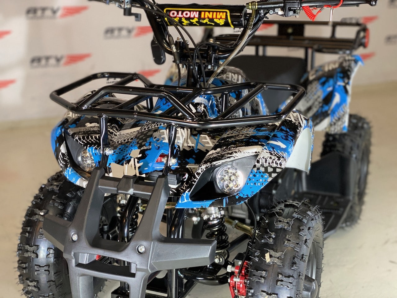 49cc Mini-Farmer m/el-start og fjernkontroll blå F1