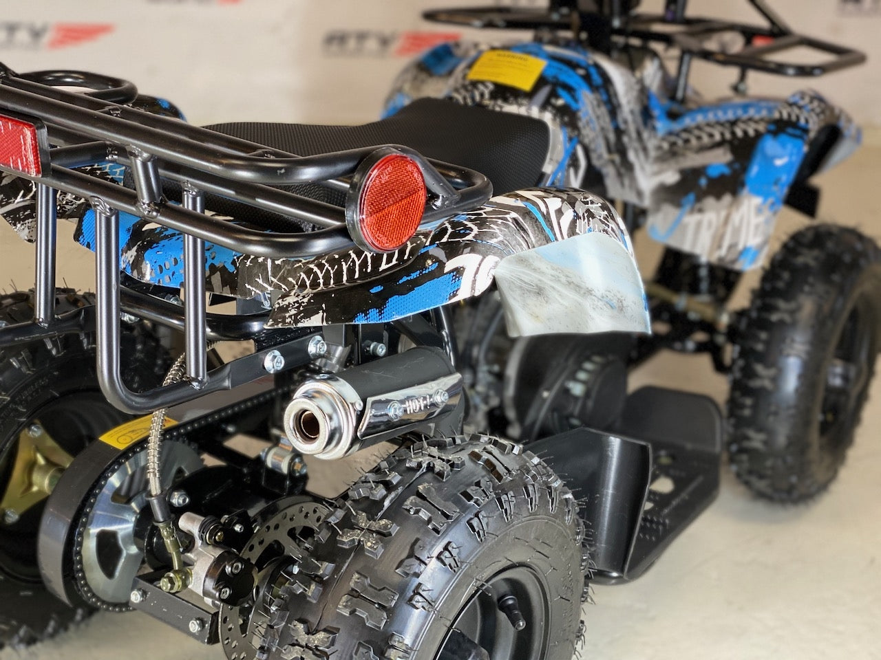 49cc Mini-Farmer m/el-start og fjernkontroll blå F1