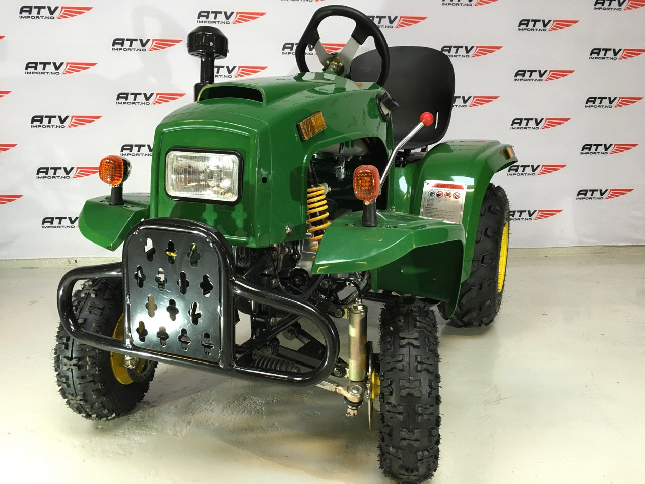 110cc Mini Traktor med henger grønn