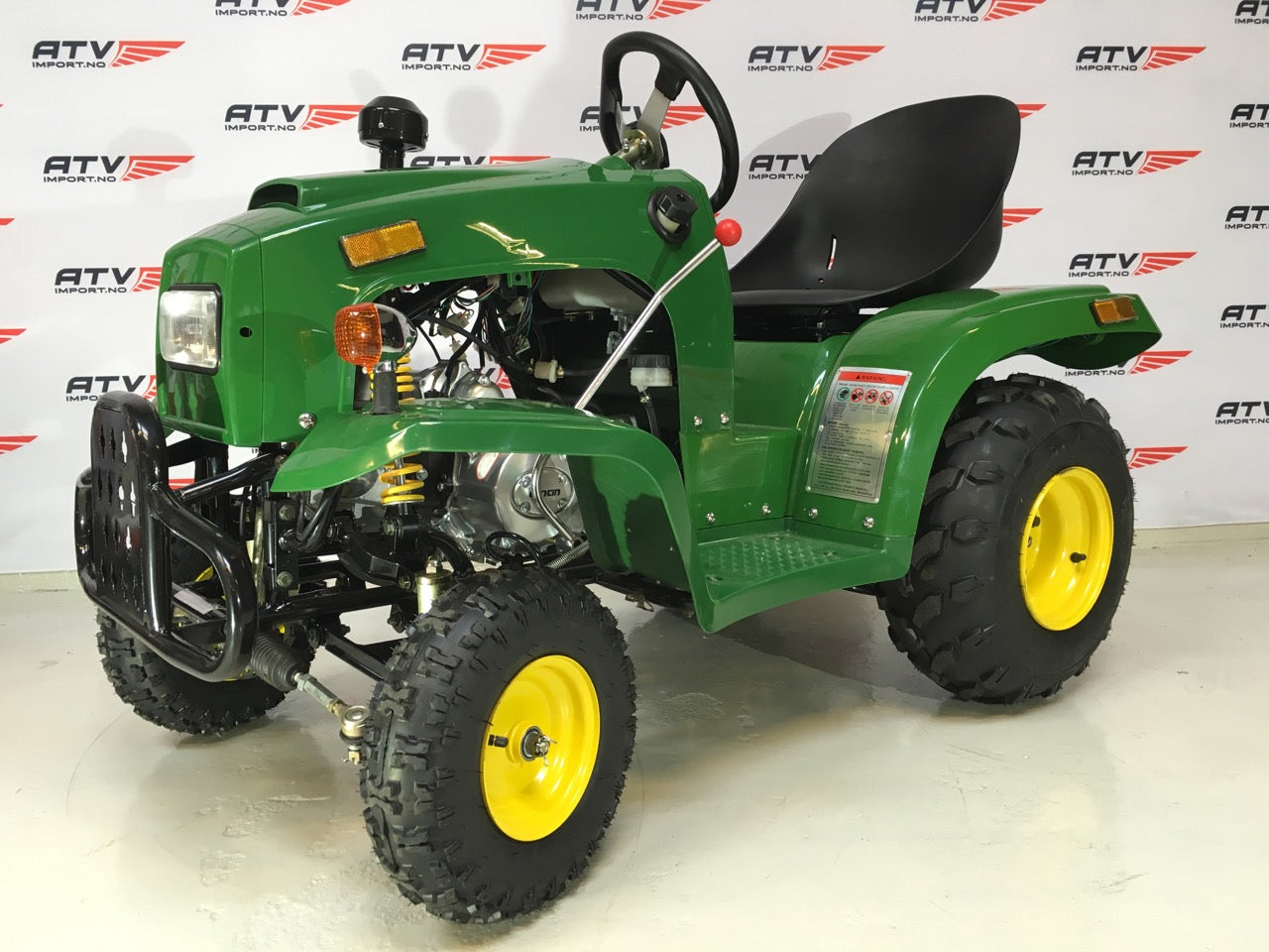 110cc Mini Traktor med henger grønn