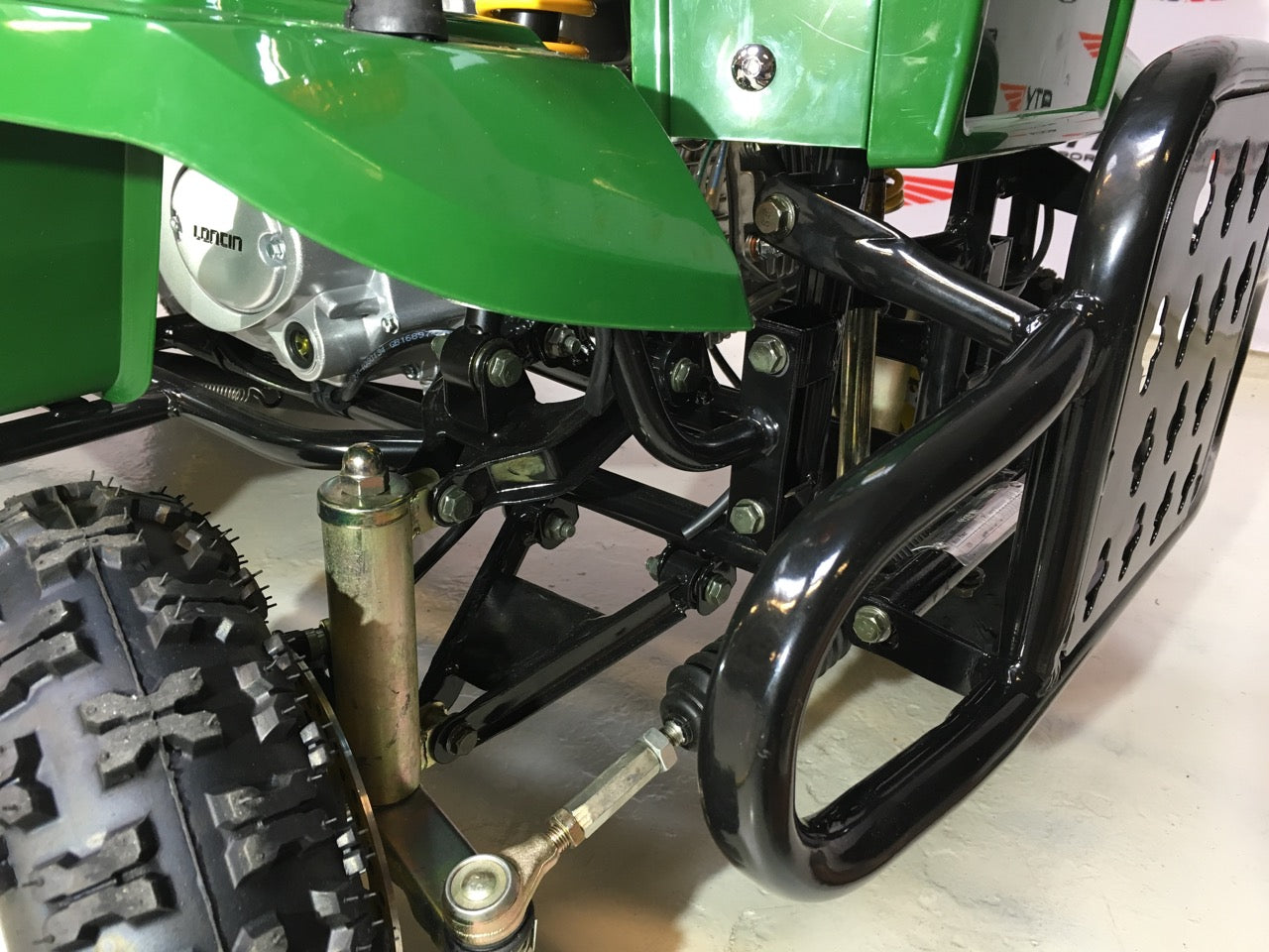 110cc Mini Traktor med henger grønn