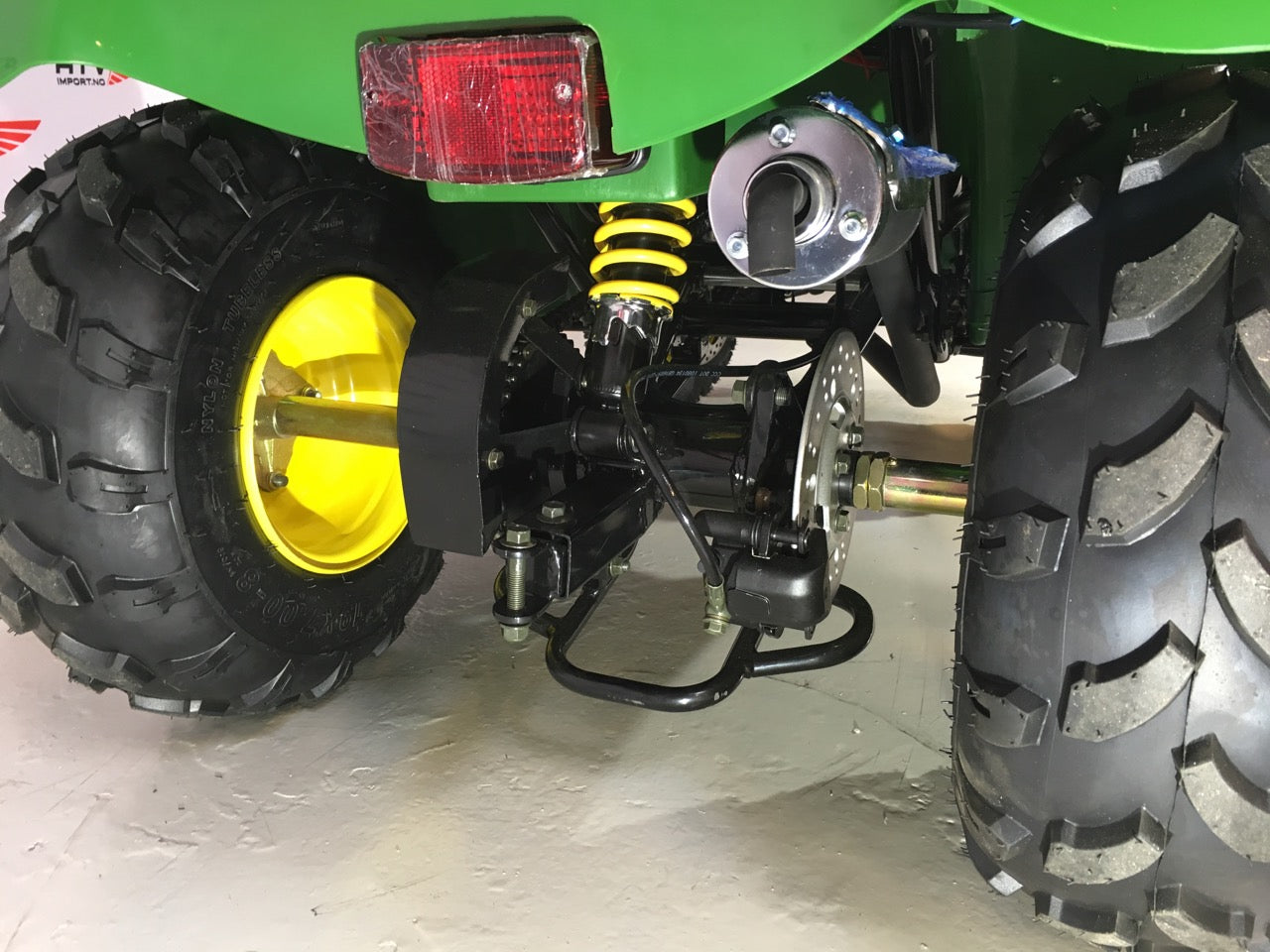 110cc Mini Traktor med henger grønn