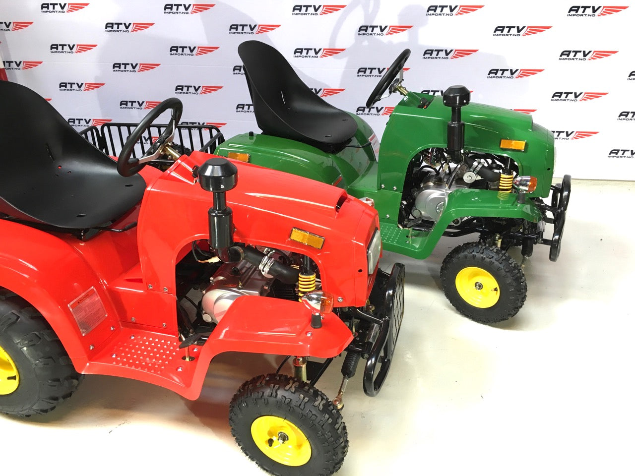 110cc Mini Traktor med henger rød
