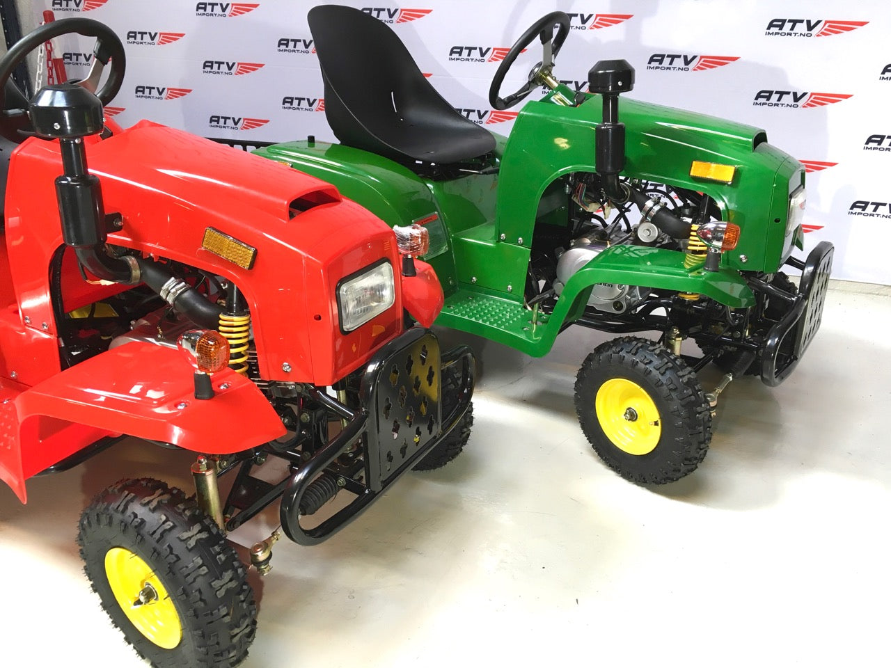 110cc Mini Traktor med henger rød