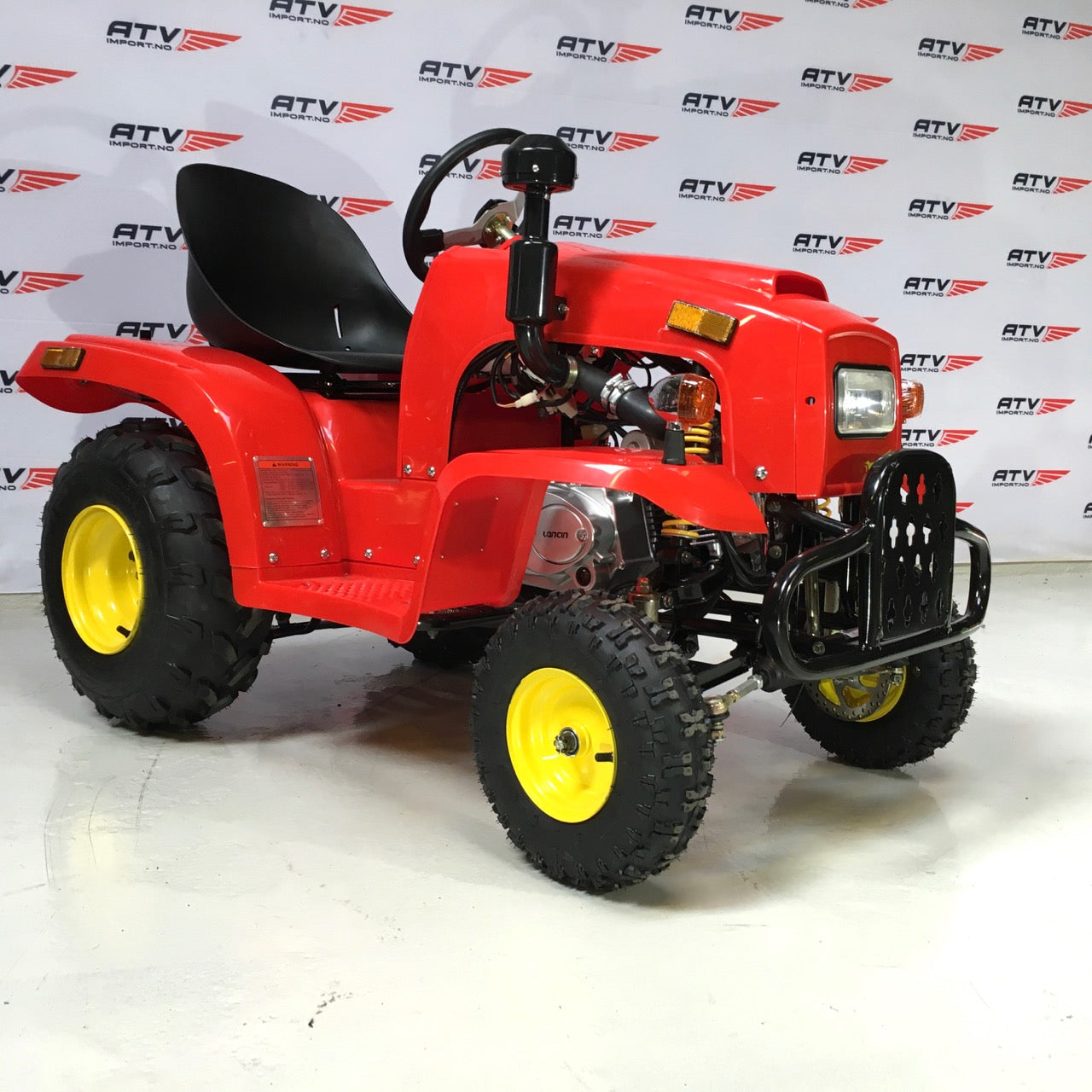 110cc Mini Traktor med henger rød