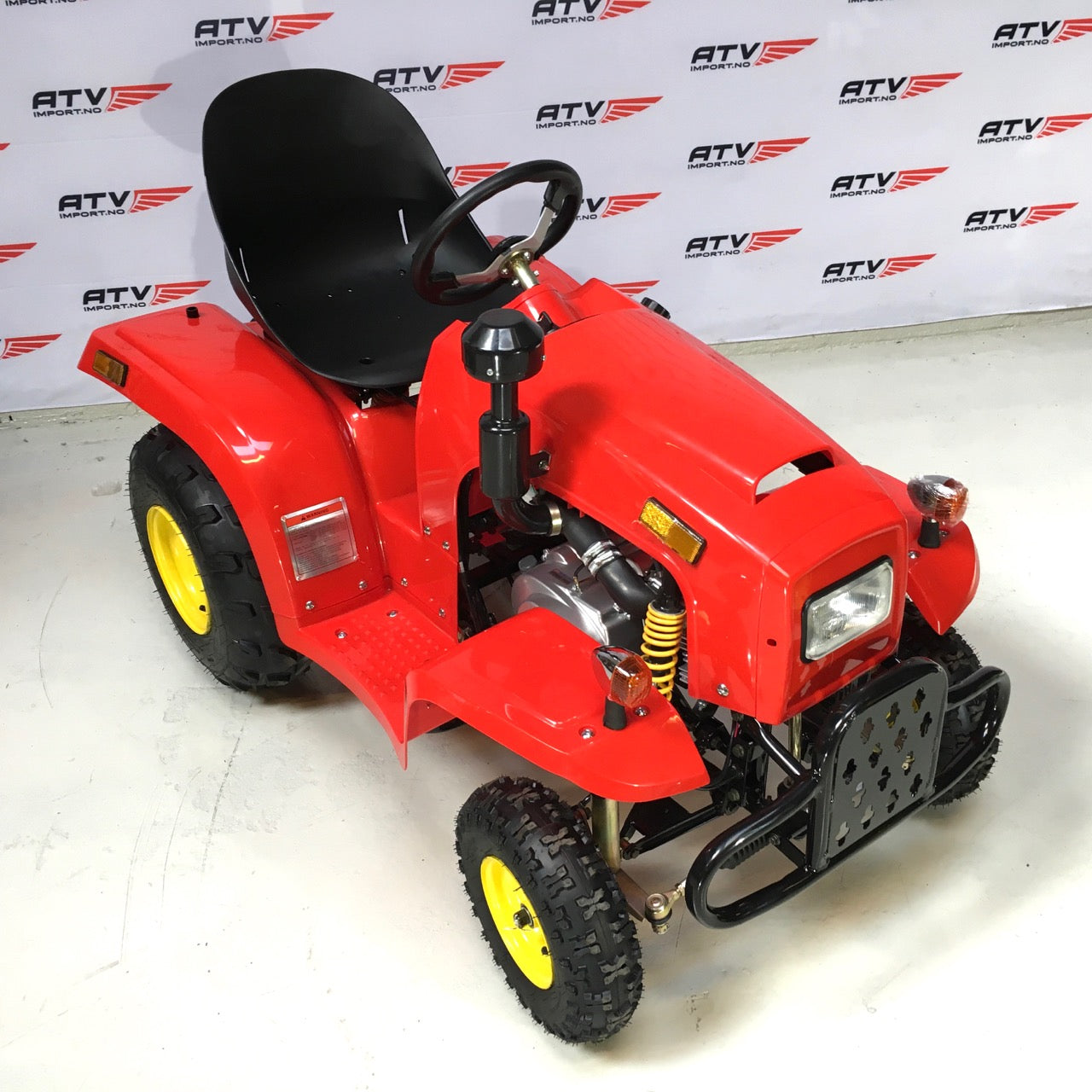 110cc Mini Traktor med henger rød