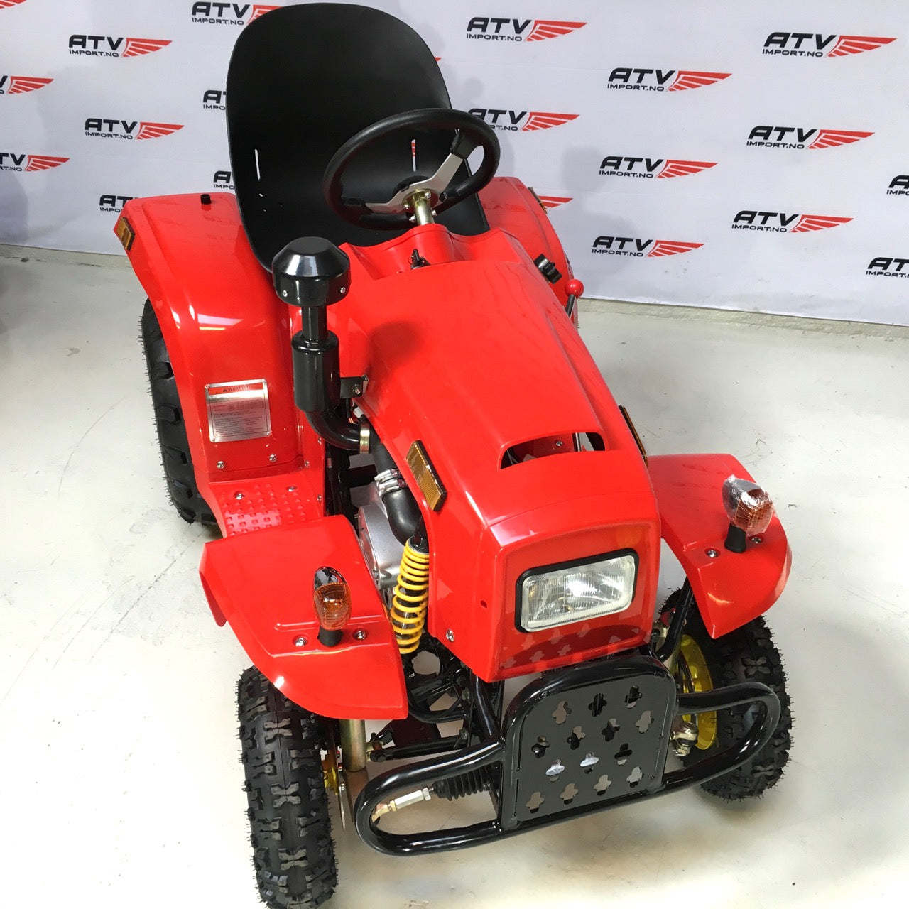 110cc Mini Traktor med henger rød