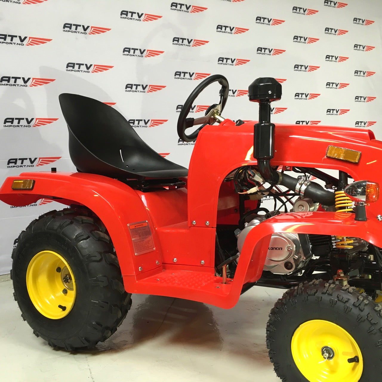 110cc Mini Traktor med henger rød
