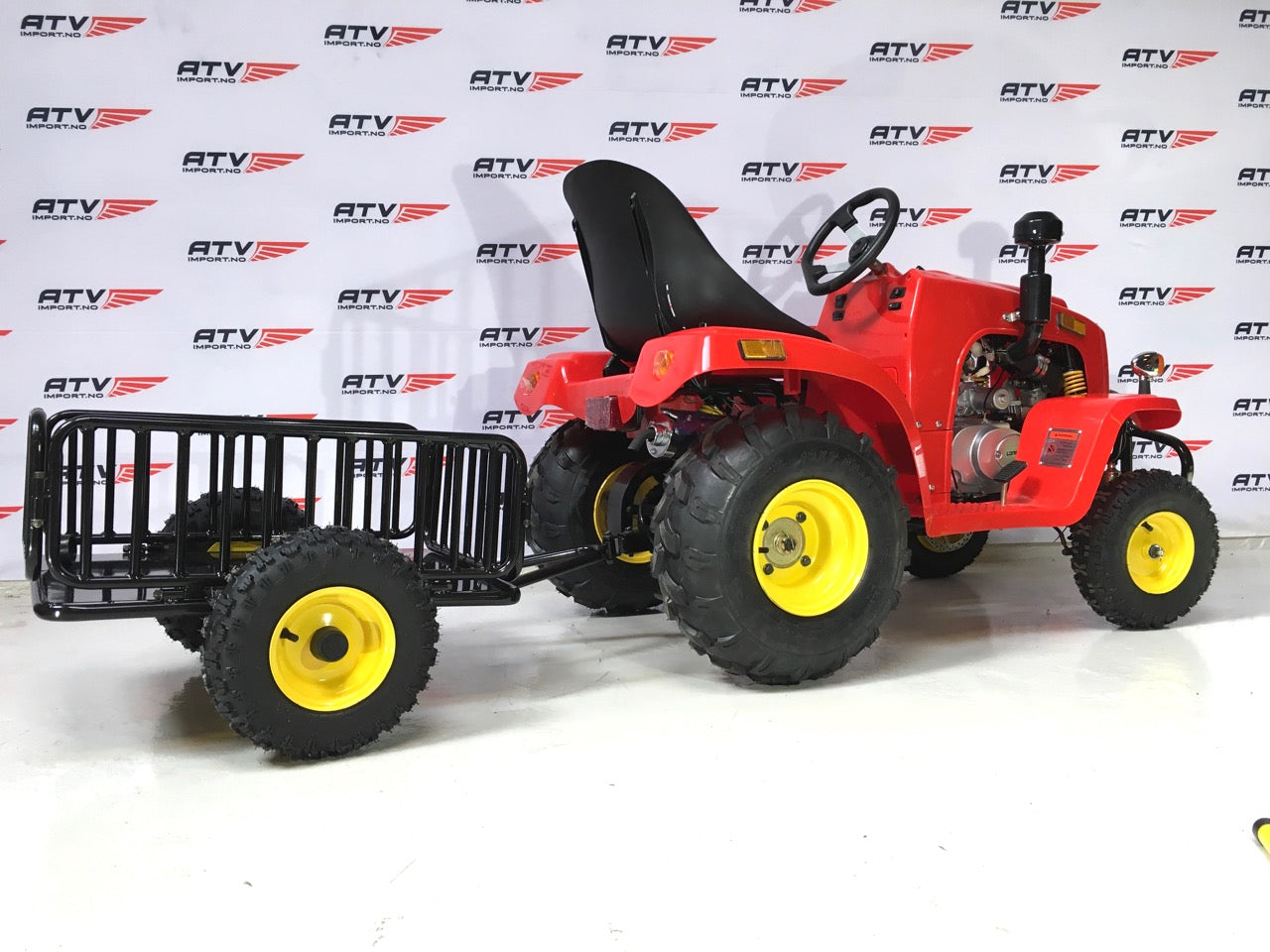 110cc Mini Traktor med henger rød