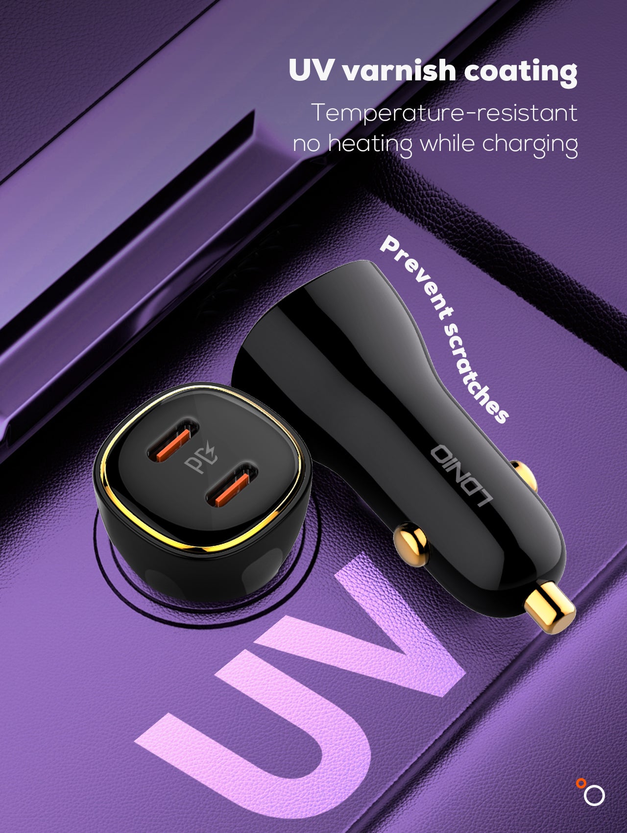 60W lader med doble PD utganger for superrask billading