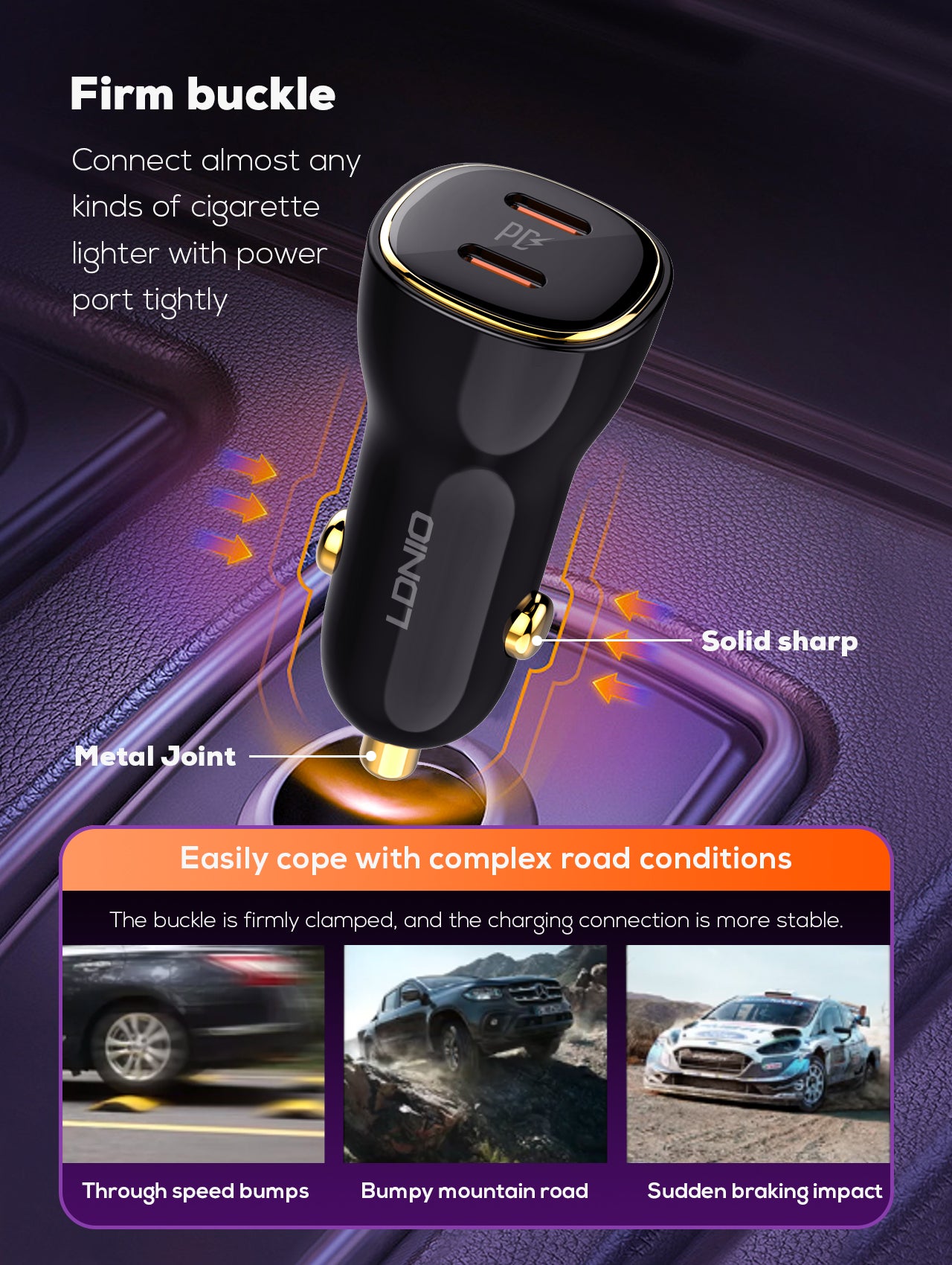 60W lader med doble PD utganger for superrask billading