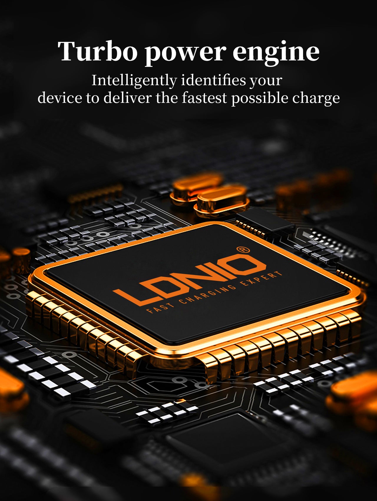 120W Frittstående ladestasjon med 6 utganger (3A+3C)